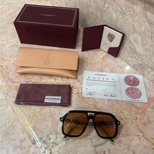 Jacques Marie Mage Cassius Aviator Sunglasses Never Worn Brand New